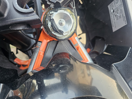 ktm 1090 adventure a2 siniestrada