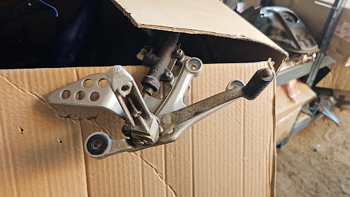 lote optica + araña + palanca freno yzfr 125